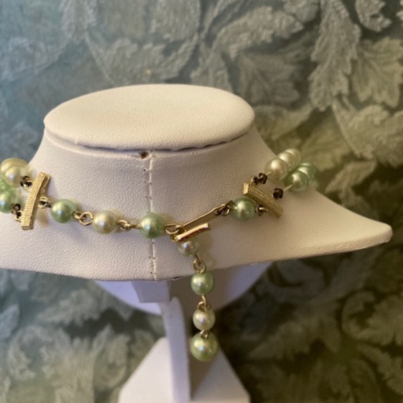 Vintage Two Strand Faux Pearl Necklace - Picture 6 of 11